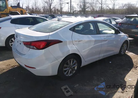 2016 Hyundai Elantra Se из США, поврежденный, VIN 5NPDH4AE3GH659960